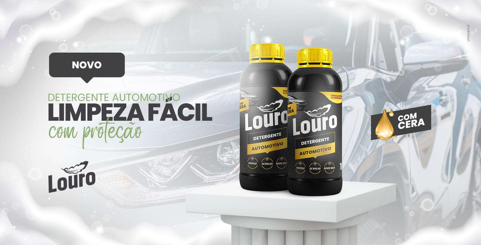 Louro - Banner detergente automotivo novo